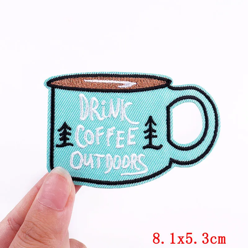 Embroidered Patch Outdoor Patches On Clothes DIY Mountaineering Supplies Iron On Patches For Clothing Stickers Decor