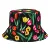 Panama Bucket Hats Animal Letter Print Fisherman Hat Summer Sun Hats For Women Men Reversible Fishing Cap 65