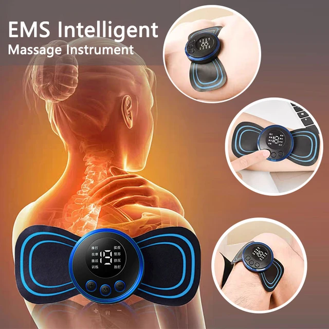 Electric Neck Massager Ems Cervical Vertebra Massage Patch For