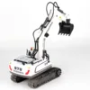 Remote Control Excavator 1/20 11 Channel Diecast RC Digger Tractor with LED Sound USB Rechargeable for Children 5