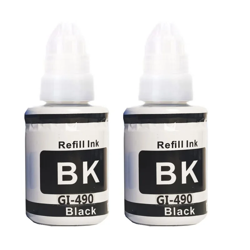 GI-490 Compatible Color Water Based Bottle Refill Ink for Canon Pixma G3411 G2410 G2411 Printer