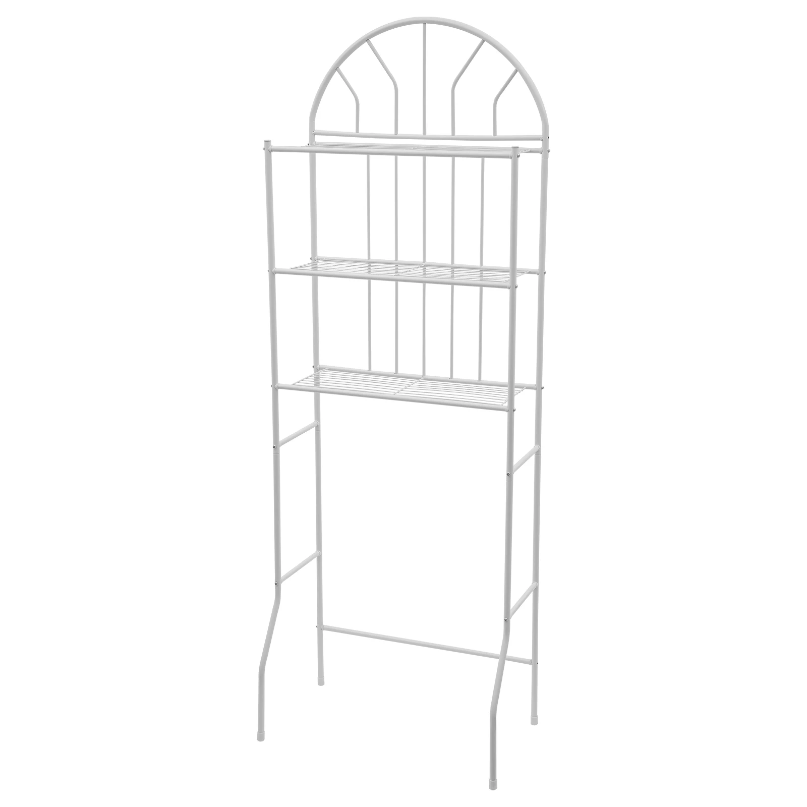 Sturdy Over-the-toilet Storage Rack, 3 Open Platforms, Iron Frame, 55.11 Lbs Weight Capacity, Perfect for Organizing Bathroom It 3