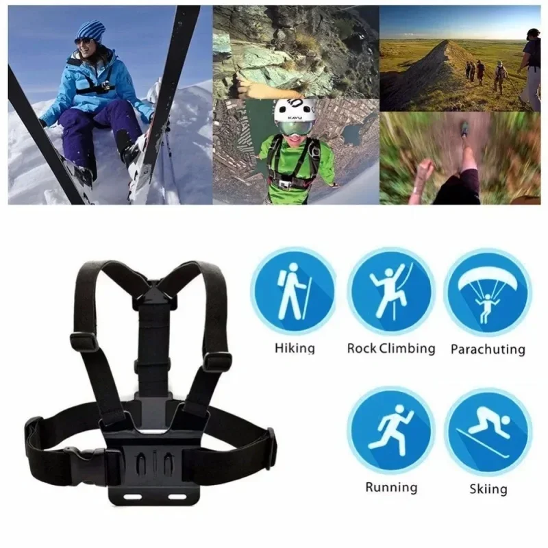 Adjustable Chest Strap Mount for Action Cameras and Phones – Ideal for Outdoor Sports - Image 5