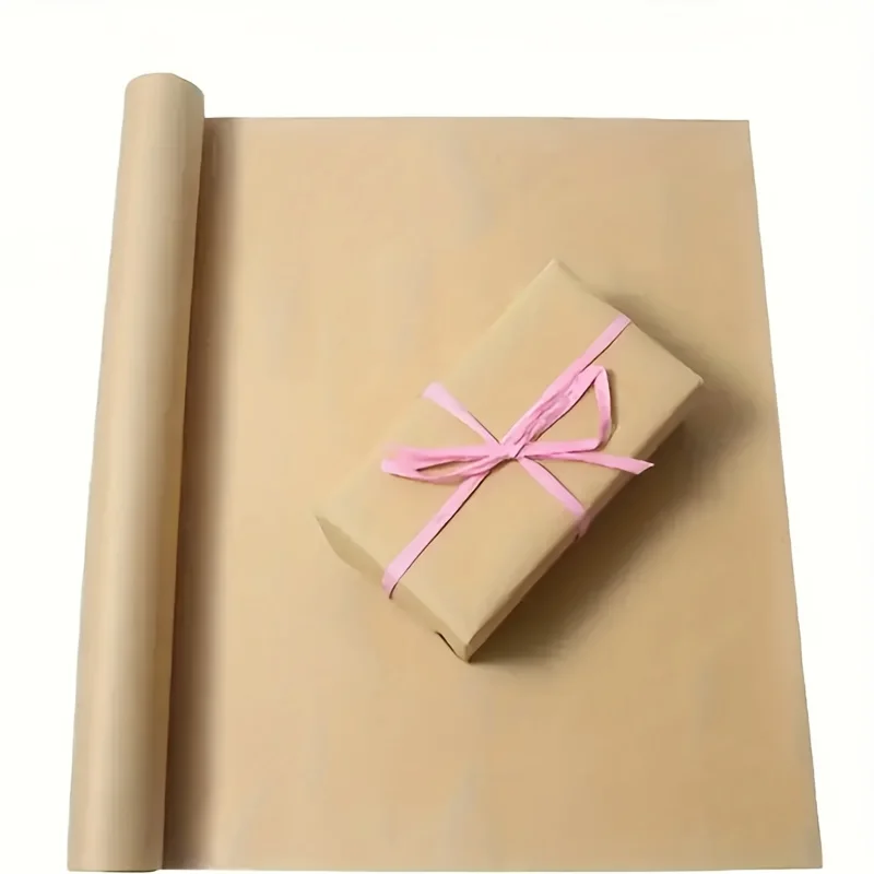 1롤 프리미엄 헤비듀티 브라운 크래프트 종이, 선물 포장, 꽃다발 포장, DIY 페인팅, 공예 및 결혼식 파티에 적합