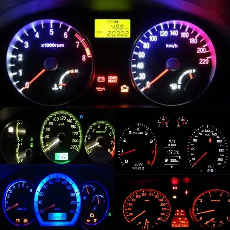 10PCS 12V B8.3D B8.3 B8.4D B8.4 B8.5D B8.5 LED ���� ��� �Ķ��� �ڵ��� �г� ������ ��� ���� �ڵ� ��� ���� �Ǳ� ����