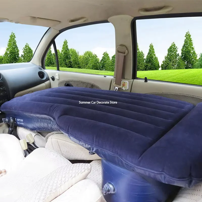 Car Travel Bed Inflatable Flocking Material Both The Frond And Rear Can Used Have Inflate Pump One Set Sleeping Bed Parts 3.5kg