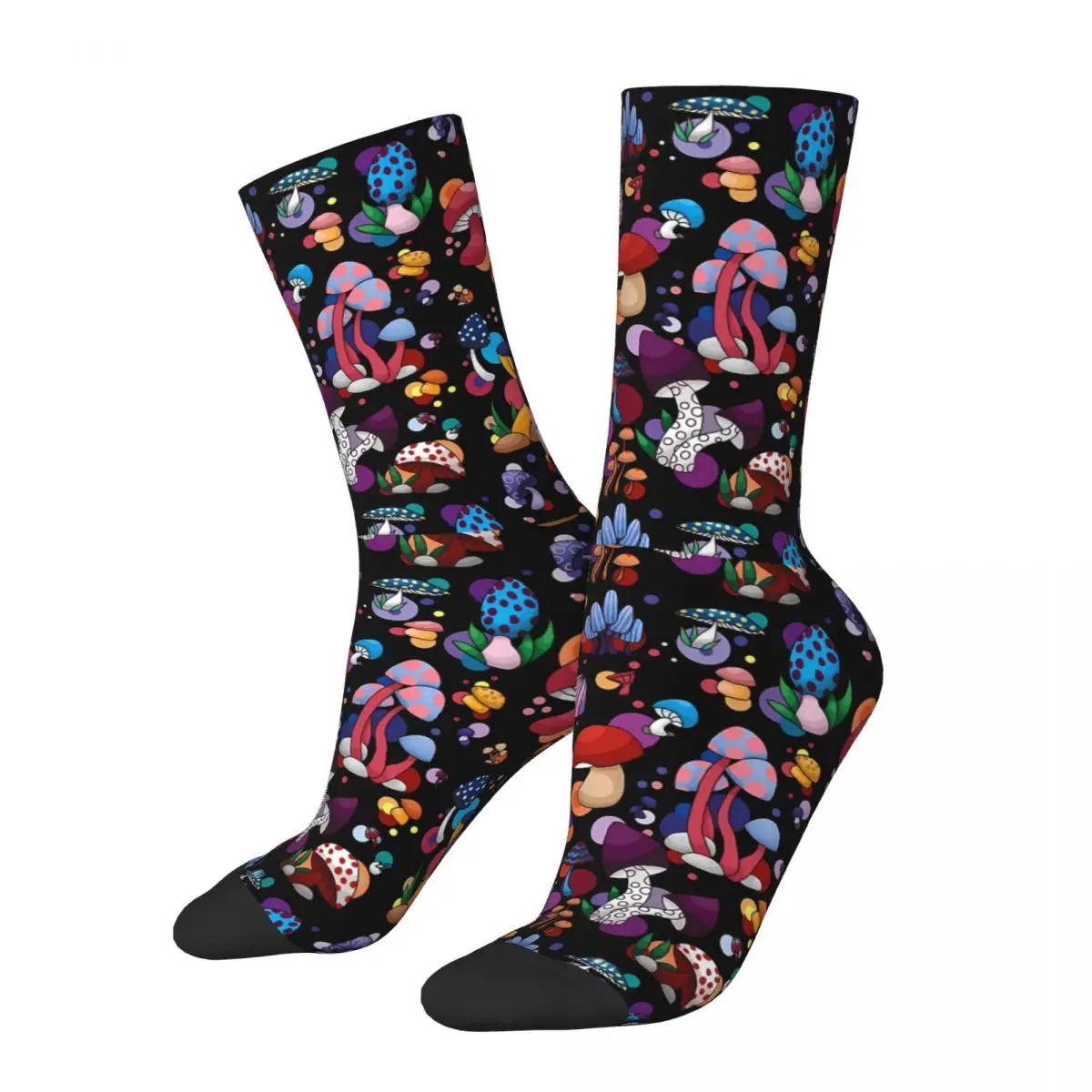 

Hip Hop Retro Novelty Crazy Men's Socks Mushroom Unisex Harajuku Pattern Printed Funny Novelty Crew Sock Boys Gift