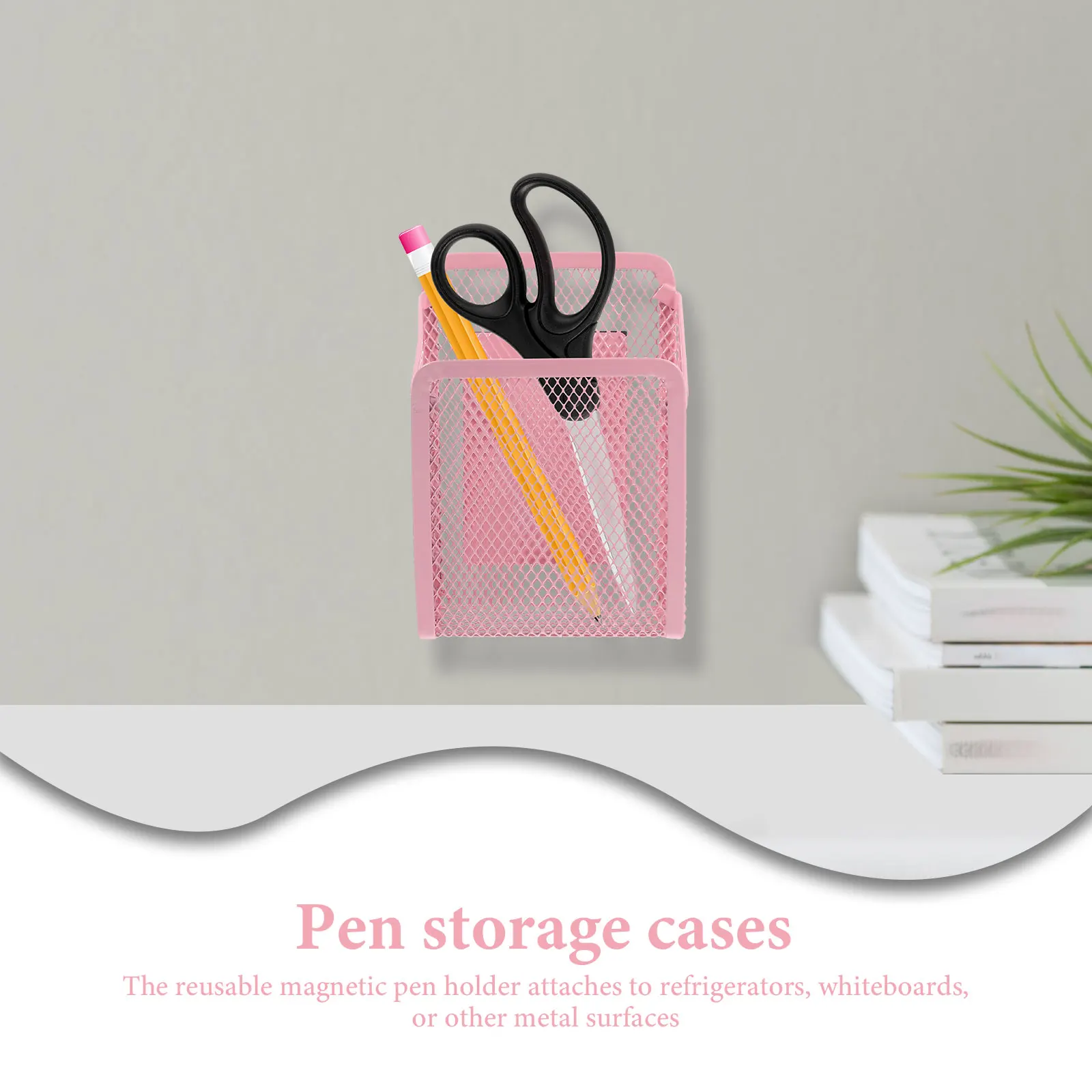 Magnetic Whiteboard Pen Holder Pencil for Storage Box Plastic Erase Marker Organizer Home Office Refrigerator Multifunctional pencil case pen holder desk organizer pen and brush holder