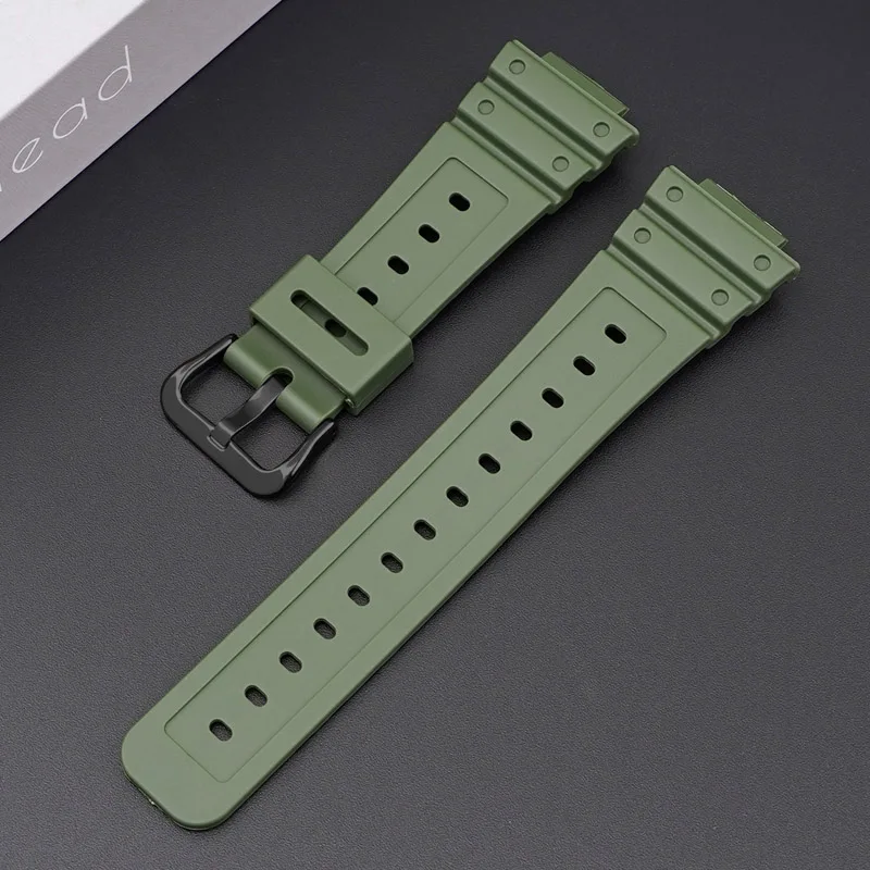 Silicone Soft Resin Watch Strap - 16mm Premium Wrist Band