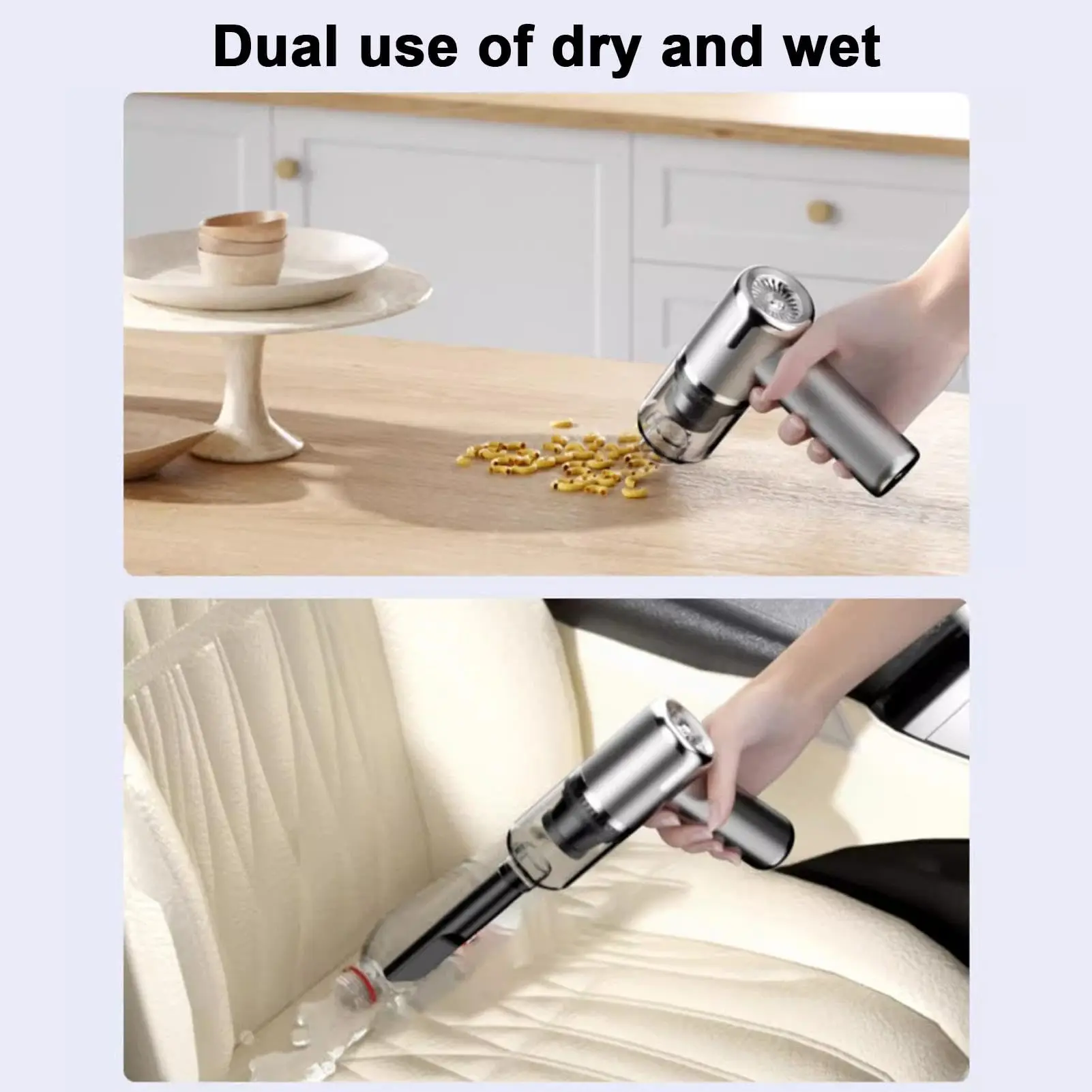 120000PA Car Vacuum Cleaner Strong Suction Home Appliance Wireless Portable Mini Cleaning Machines Air Duster Cars Accessories