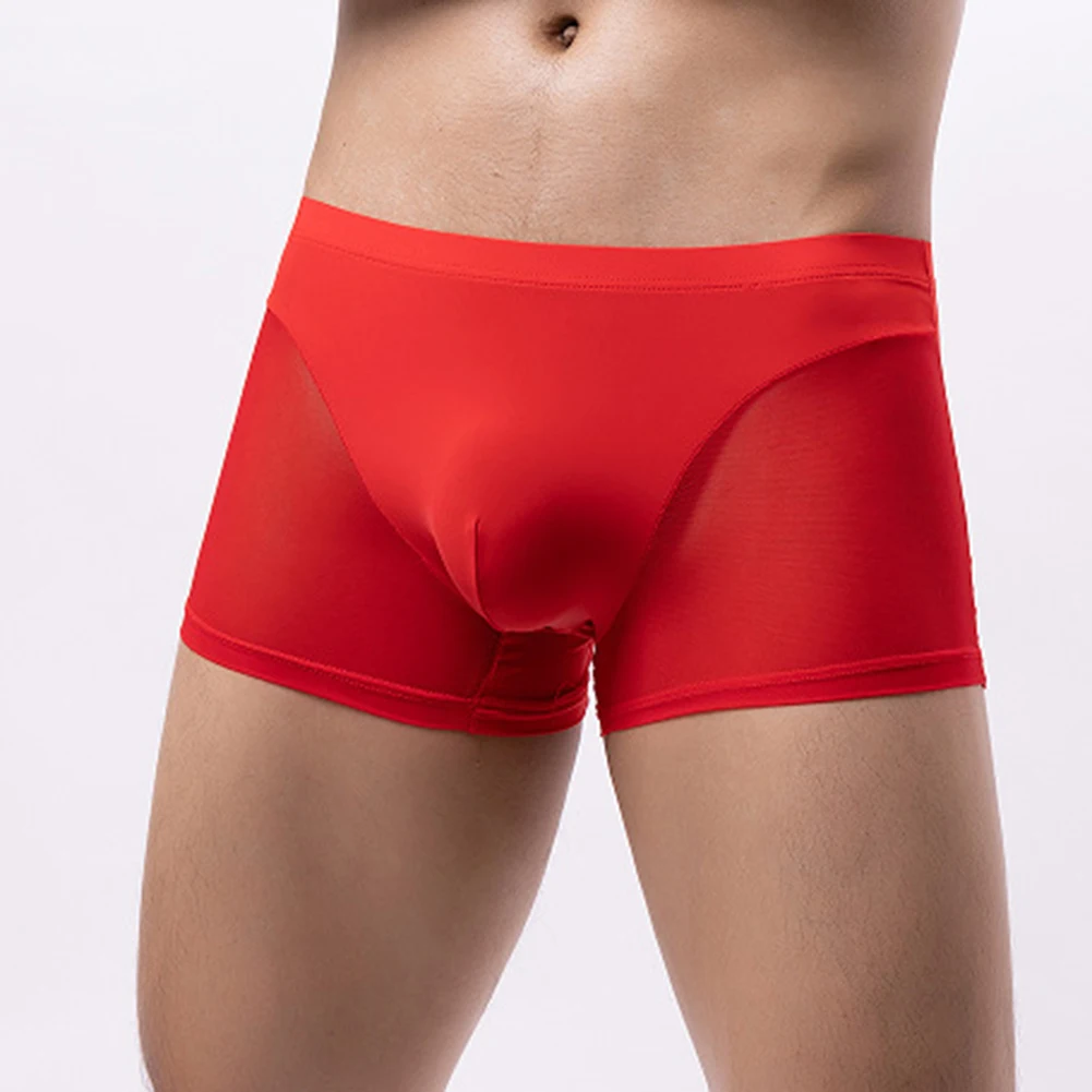 

Mens Mesh Bulge Pouch Boxer Briefs Mans Bikini See Through Shorts Male Butt Lift Underwears Panties Underclothes