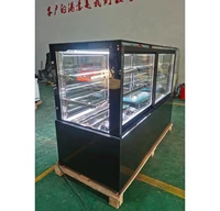 Vitrine d'armoire réfrigérée commerciale, présentoir de gâteaux de boulangerie, vitrine de réfrigérateur, refroidissement par air 4