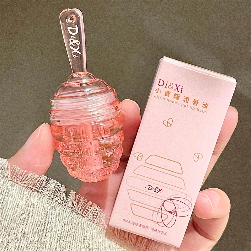 Honey Pot Lip Oil Fresh Fruit Lip Balm Long Lasting Moisturizing Clear Oil Liquid Lipstick Lipgloss Makeup Cosmetics