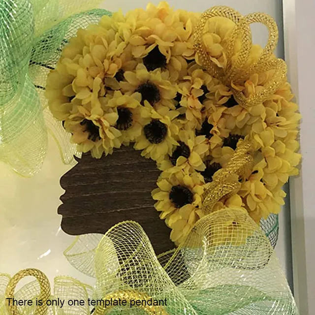 Sablon Medál Ajándékok Gyerekek Játék Rajz Többfunkció A Bejárati Ajtóhoz Fa Kézműves Nappali Barkácsolás Nő Fej Alakú Graffiti - Image 4