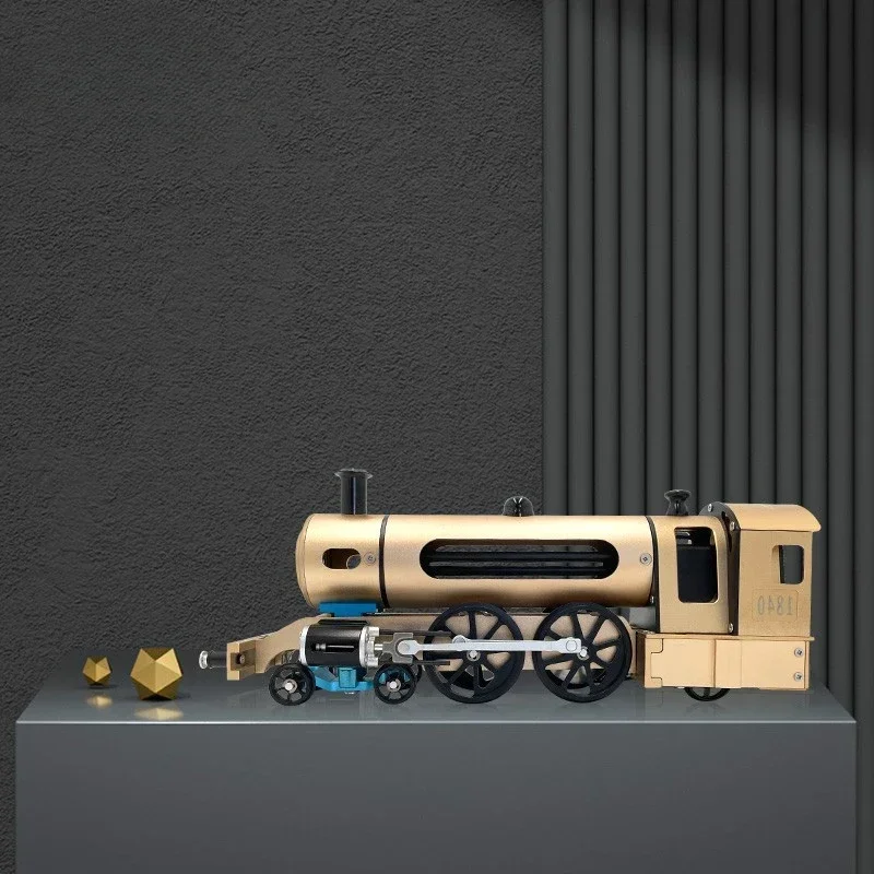 Saturn Culture Alloy Engine Classic Car Steam Train Lega Meccanica Art Assembly Decorazione Regalo Creativo