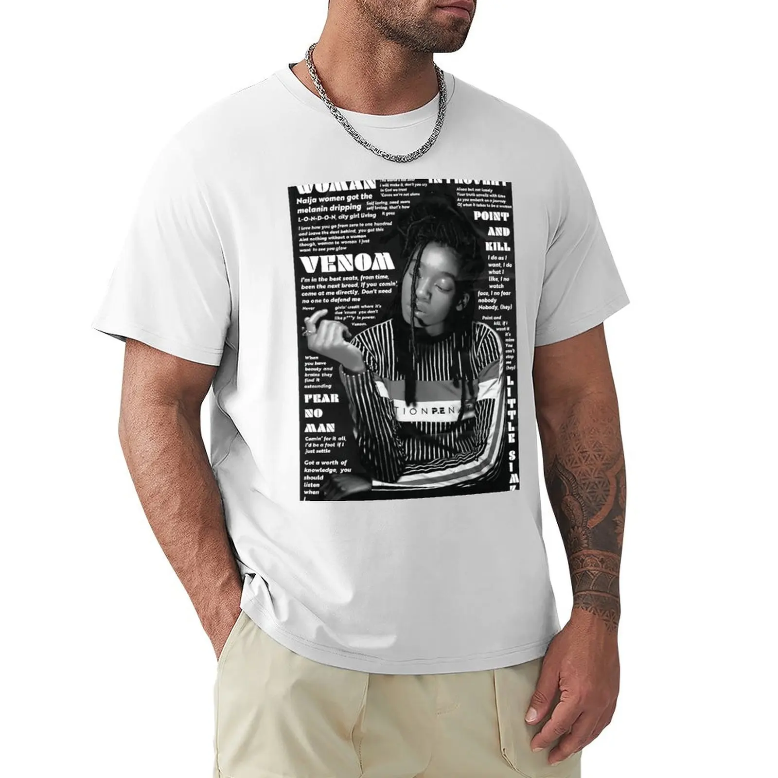 

Little Simz Poster T-Shirt anime clothes heavyweights hippie clothes t shirts for men cotton