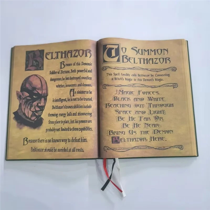 A45G-Book Of Shadows Green Cover Bound Journal Blank And Lined Journal 350 Pages Spell Records Spellbook Note Retro Gift