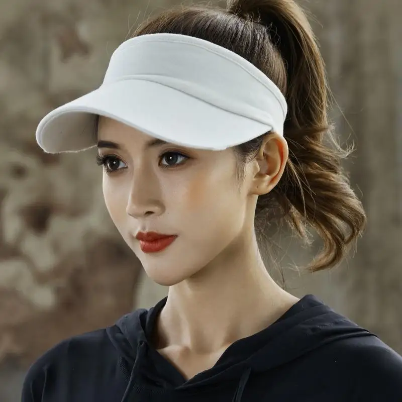 여성용 여름 야구 모자 덕빌햇 햇빛 가리개 속이 빈 탑 런 스포츠웨어 아웃도어 액세서리 하프 엠프티 크라운