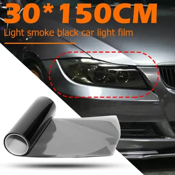 30x150 cm Pellicola per luce per auto Fumo per auto Tinta nera Faro Fanale posteriore Fendinebbia Pellicola in vinile Lampada posteriore Pellicola colorata Auto Styling Decor
