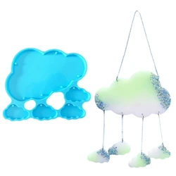 F19D Cloud-Shaped Jewelry Silicone Mold Wall Hanging Pendant Crystal Epoxy Resin Mold