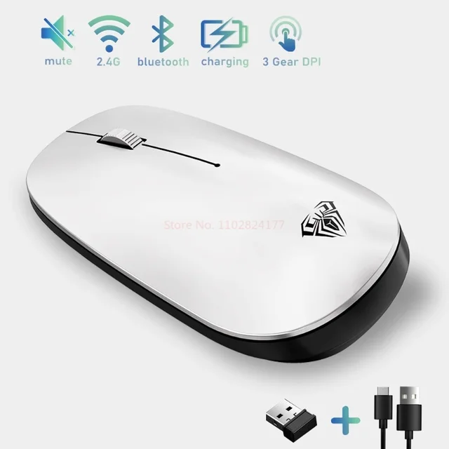Tarantula Sc800 Wireless Bluetooth +2.4g Wireless Connection Dual-mode Mouse Laptop Office Gift 10 Wireless Operation 6