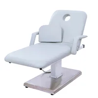 Lit de beauté électrique pouvant être levé et abaissé, peut s'allonger un lit de Massage plat, une chaise de beauté multifonctionnelle, fourniture de Salon 4