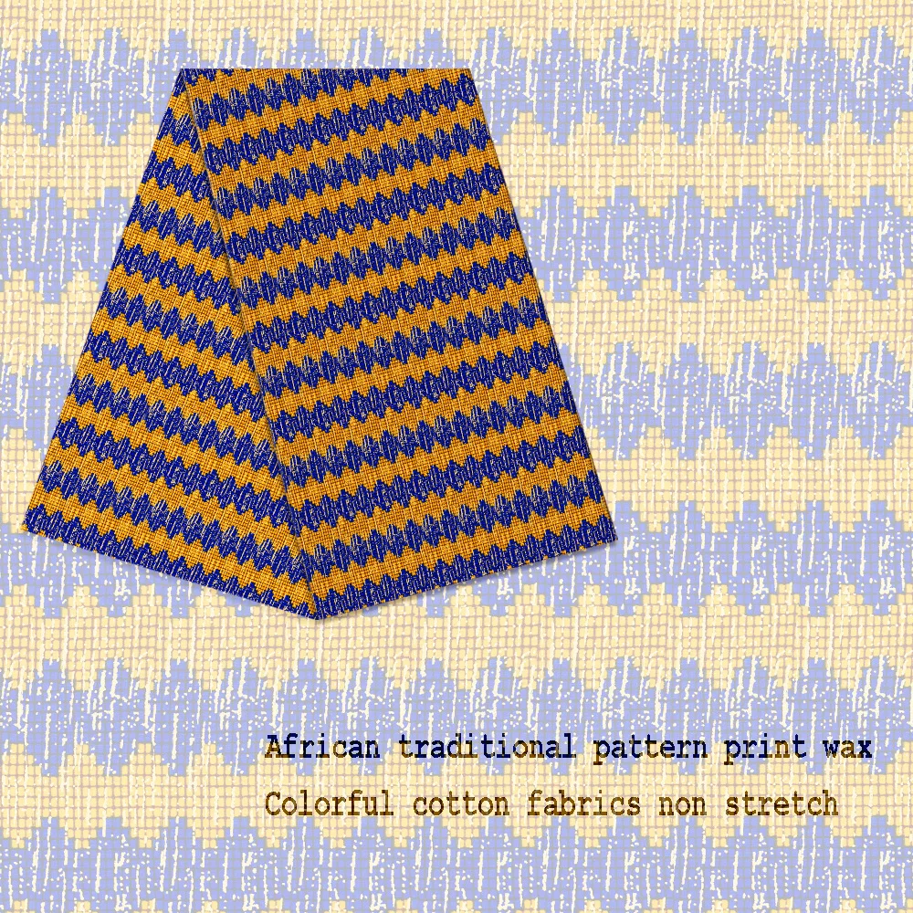 African Real Wax Ankara African Fabric Wax Printed Fabric Original High Quality Tissue Africa Cotton