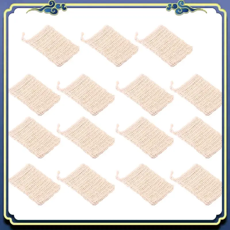 Latest 15 Packs Of Soap To Exfoliate Natural Flax Soap Bag