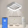 Ceiling Light With Fans Invisible Bladeless Remote Control NO Blades DC LED Circulator Decoration Bedroom Living Room Lighting 1