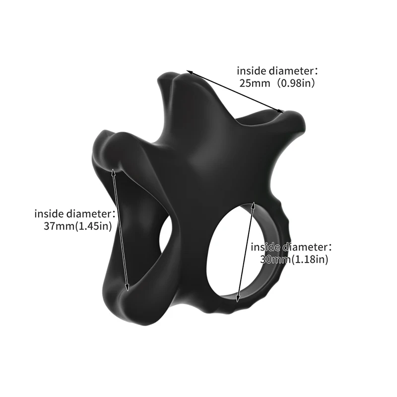 Silicone Scrotal Restraint Long Battle Ring Locking Ring Scrotal Bondage Male Locking Ring  Delay Cock Ring Sex Toys For Men Gay