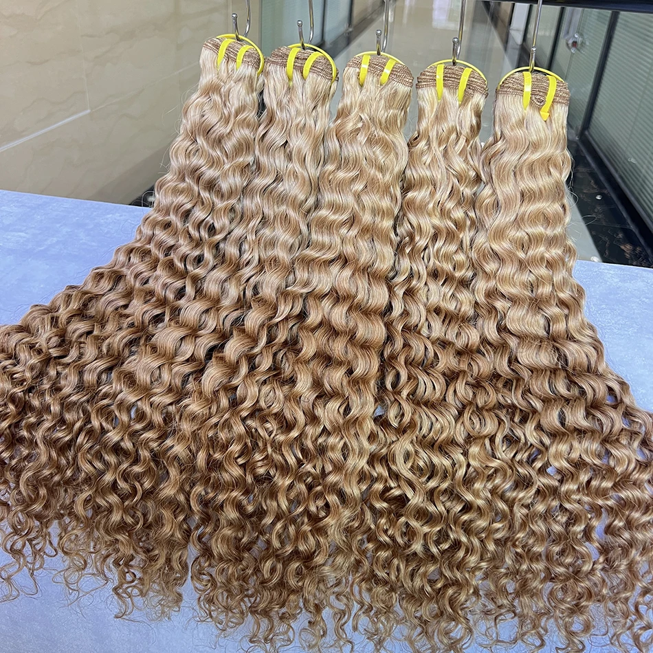 #27 Color Deep Curly Human Hair Bundles 100% Virgin Vietnamese Hair Weave Extensions 100grams 1/2/3 pcs 18-24 Inch For Women 1