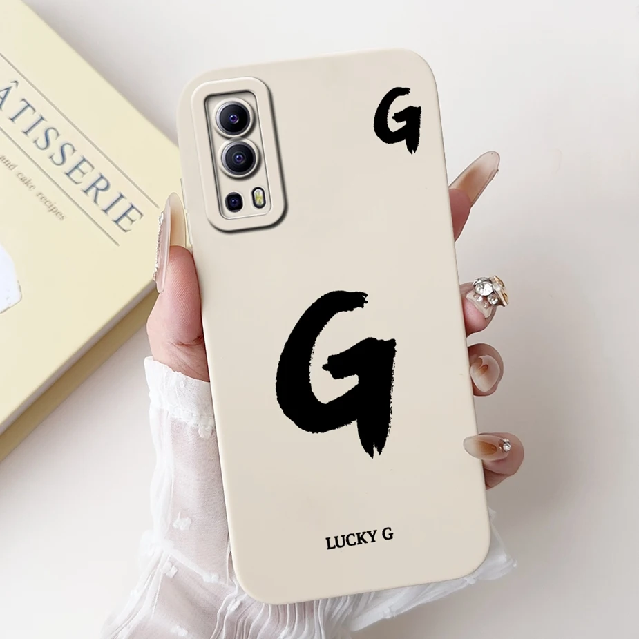 Cute Lucky Letters Soft TPU Phone Case - Fun Design Bumper Cover