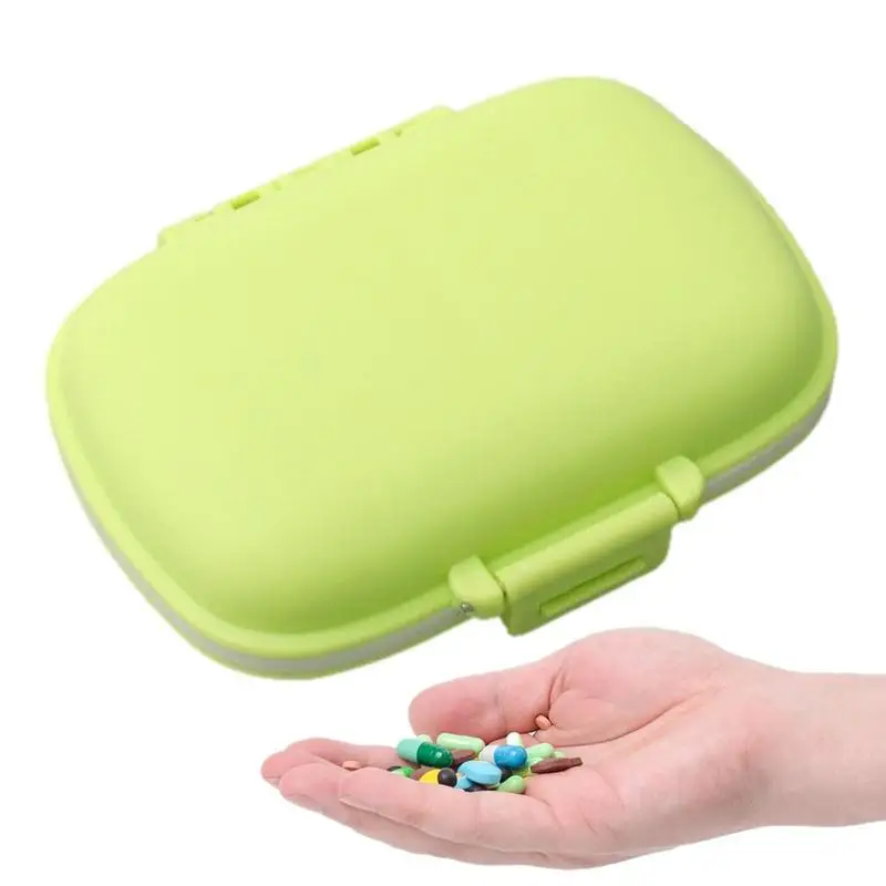 

Портативный контейнер для таблеток, контейнер для путешествий с 8 отделениями, контейнер для таблеток, портативный контейнер для таблеток, дневной контейнер для таблеток