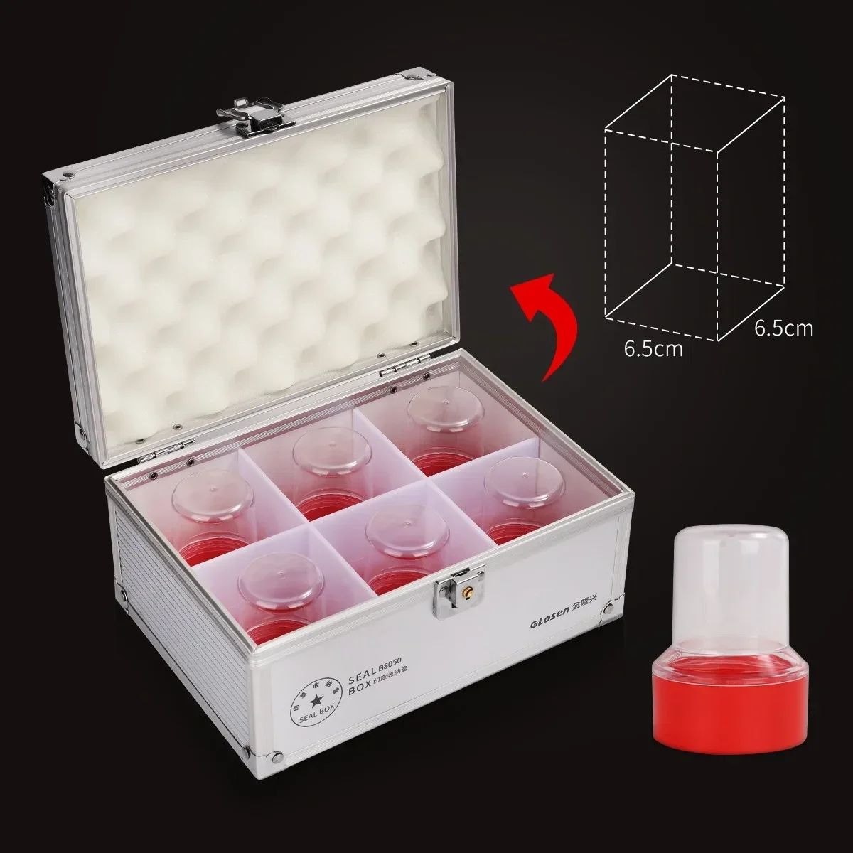 내구성이 뛰어난 알루미늄 합금 잠금장치가 있는 다중 그리드 크기 조절 가능한 금융용 씰 관리 상자 보관함