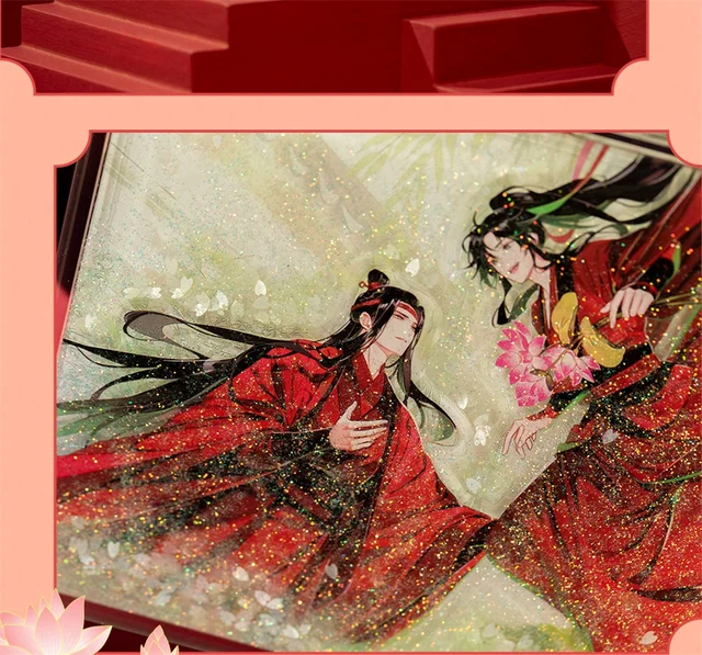 Anime Mo Dao Zu Shi MDZS Lan Wangji Wei Wuxian Badge Luminous Stand  Quicksand Acrylic Shikishi Cosplay Cute The Untamed C QC - AliExpress