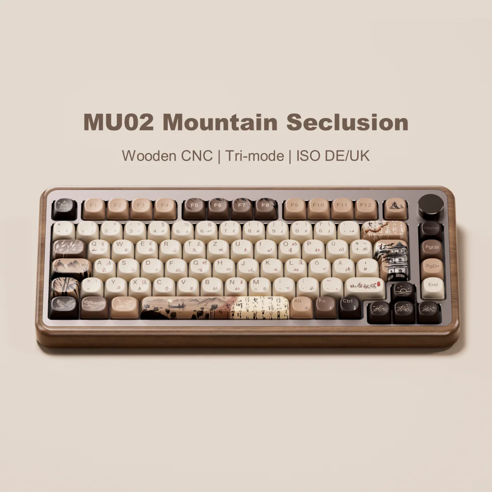 Akko MU02 75% Mountain Seclusion Wooden Mechanical Gaming Keyboard