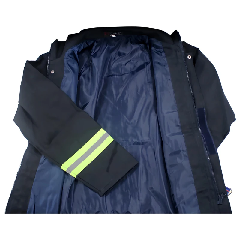 Flame Retardant Clothing Fire And Heat Resistant Firefighter's Protective Reflective Jacket Long Pants Combat Fireproof Clothing