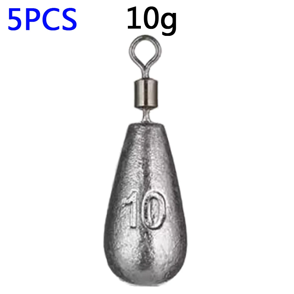 Precision Casting Fishing Sinkers - Assorted Weights (5-Pack)