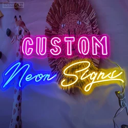 Private Custom Neon Sign Business Logo Room Wall LED Light Personalised Name Design Birthday Party Wedding Decoration Night Lamp