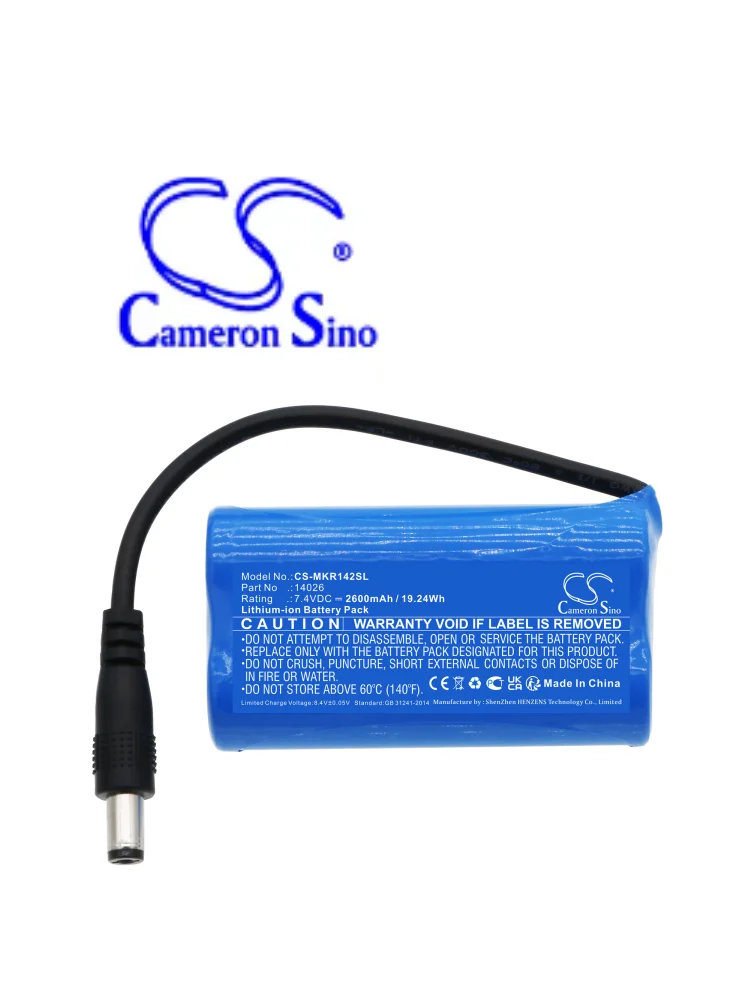 Cameron Sino Time Clock Batteria Per Makeblock 14026 Orion Mbot Ranger Uultimate 2.0 Capacità 2600Mah / 19.24Wh Colore Blu 7.40V