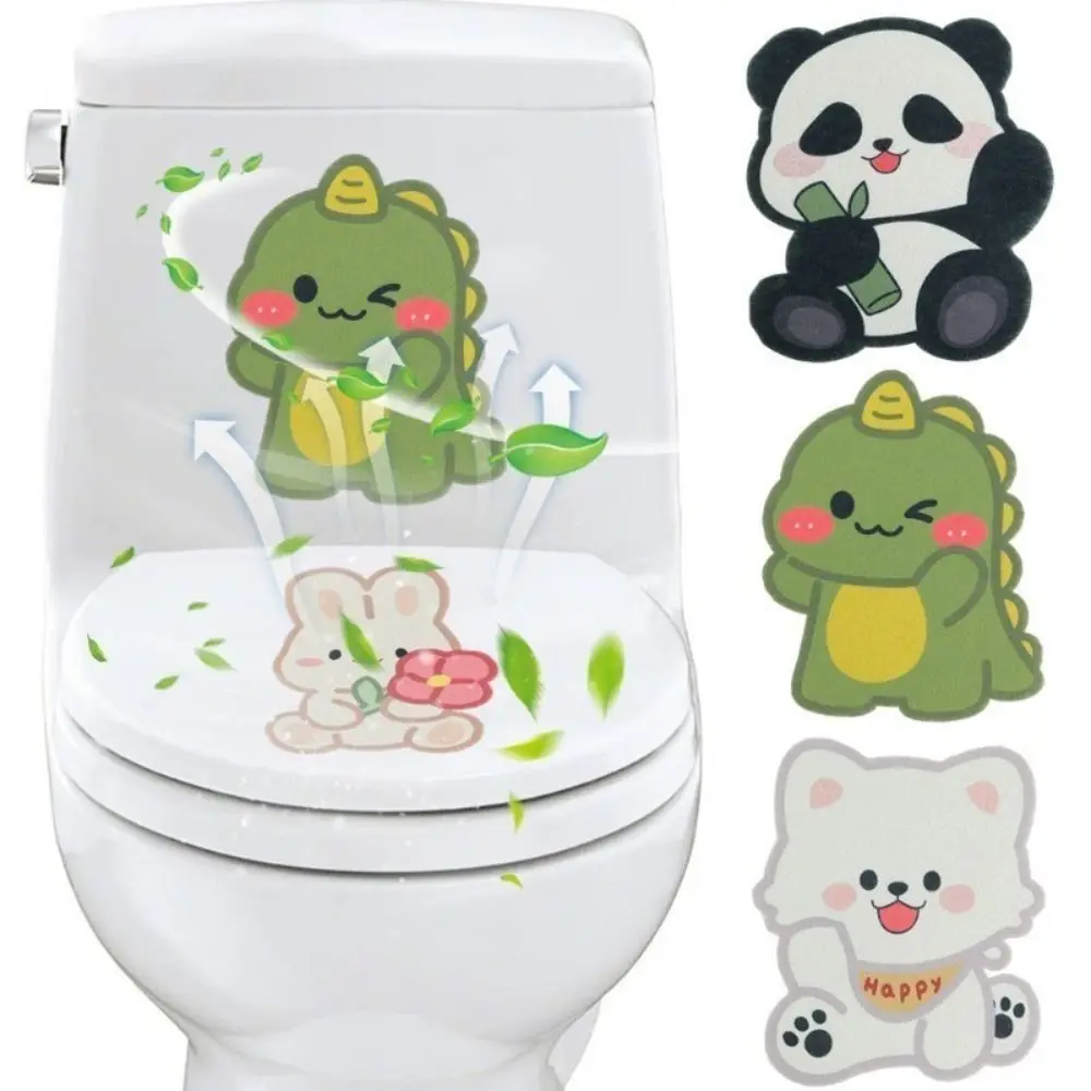 Animal Pattern Flower Fragrant Toilet Sticker Self-adhesive Remove Odor Fresh Air Suitable for Bathroom Kitchen Wardrobe