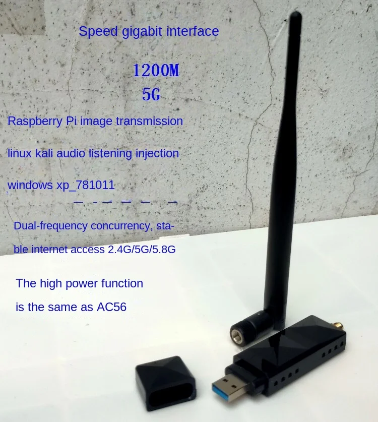 Dupla-faixa 5g Raspberry pi Mapa Tradicional Letra Uos Kali Monitoramento Função de Synology Linux é o Mesmo Que Ac56 Rtl8812au - Imagem 2