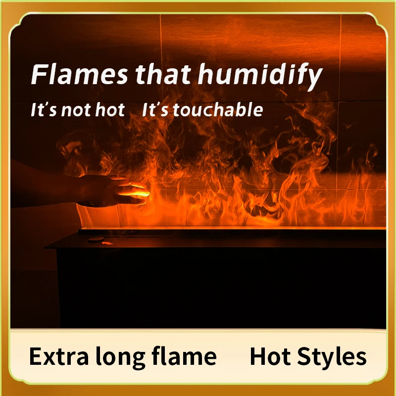 Smart Home 3D Fireplace Water Steam Humidifier LED Decorative Flame TV Wall  Vapour Electric Fireplace 4