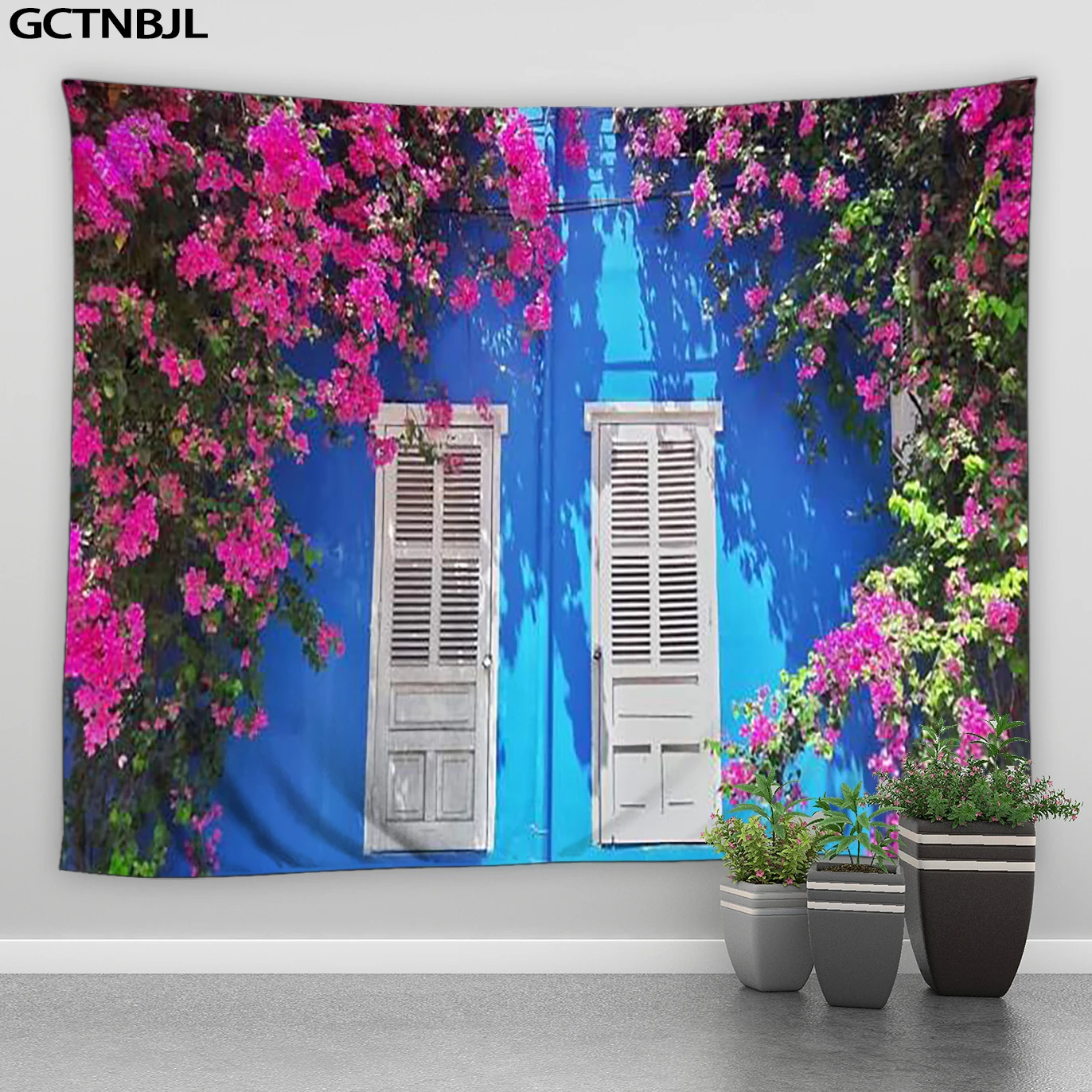 

Настенный 3D гобелен с цветами, украшение для стен, Европейский пейзаж, домашний декор, полиэстер, гостиная, спальня, патио