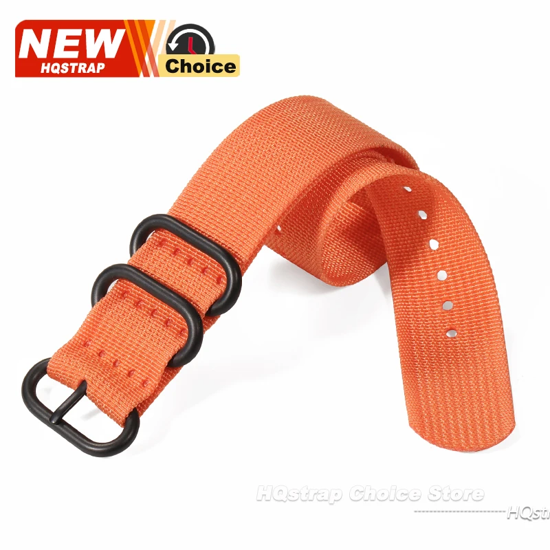 Premium Nylon Woven Watch Band with Black Needle Buckle - Versatile Strap