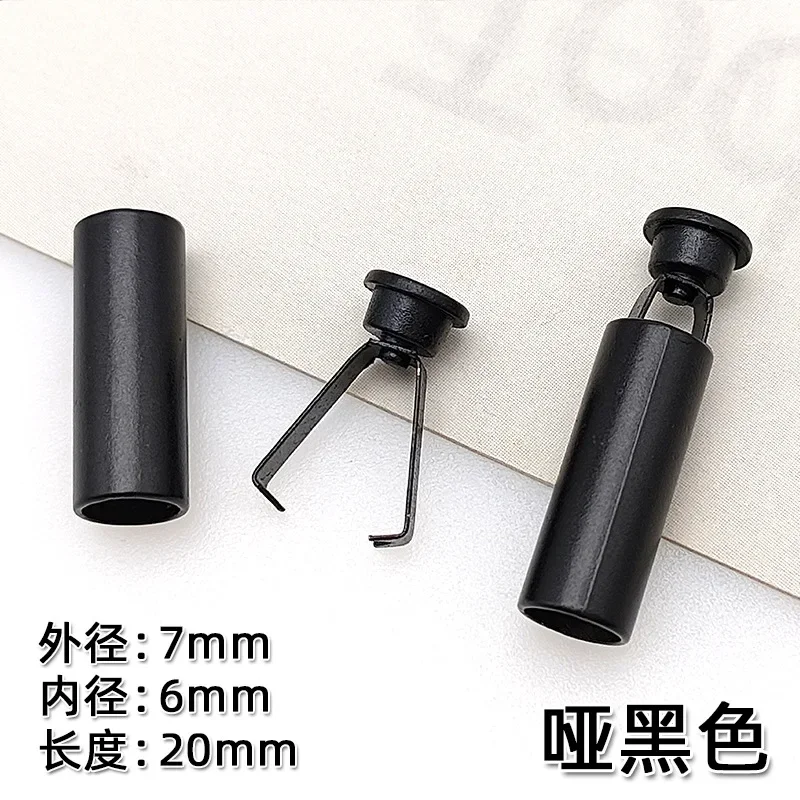 Description Picture 4 of item10 Sets Detachable Stopper With Lid Cap Rectangle Cord Ends Lock Stoppers For Rope Apparel Sportswear Parts Accessories
