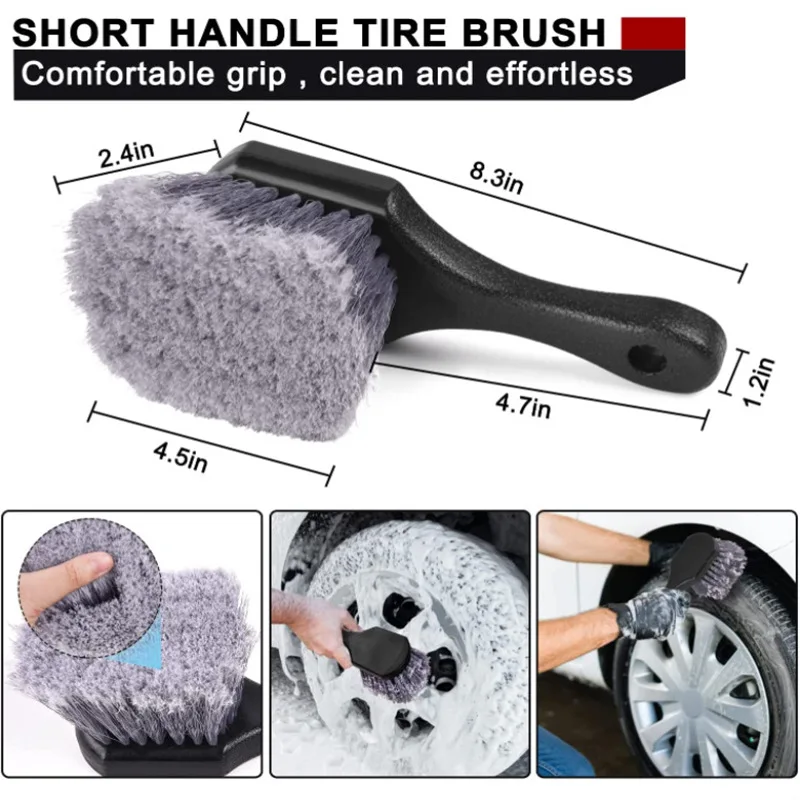 20 pieces of wheel and tire brush kit car detail drilling brush kit car washing and cleaning kit wheel brush tire rim cleaning tool
