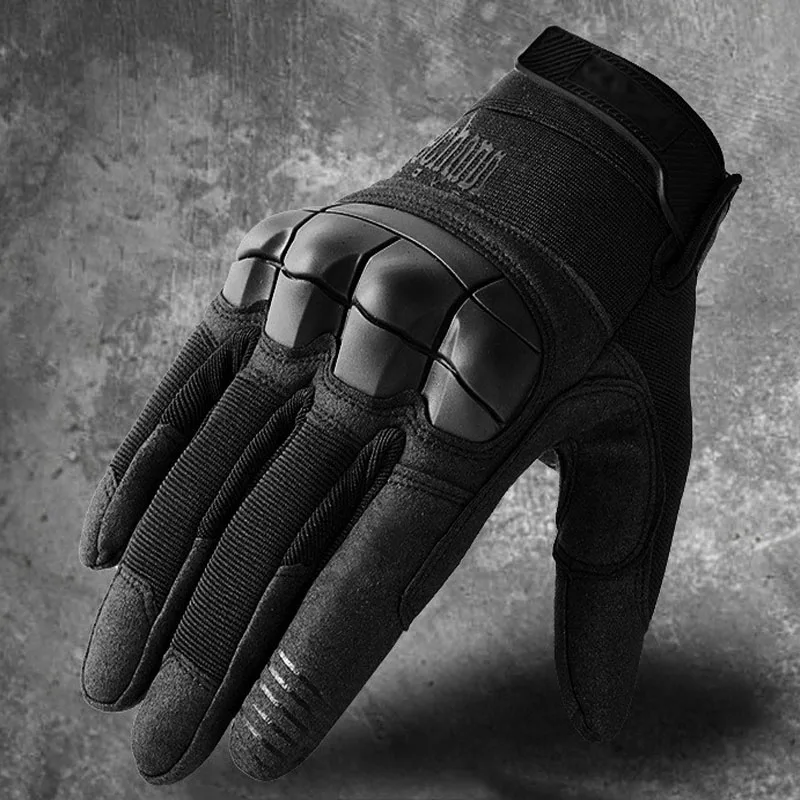 Men Riding Gloves Cycling Bike Full Finger Motos Racing Gloves Antiskid Screen Touch Outdoor Sports Tactical Protect Gear