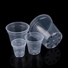 Home Garden Round Planter Pot Orchid Nursery Container Planter Container Transparent Orchid Container Round Starting Pot 1
