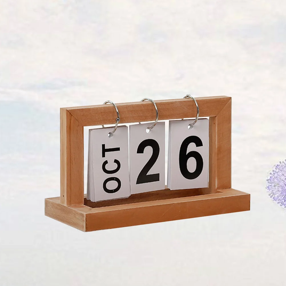

Короткий деревянный календарь для оформления поворотных страниц, креативный календарь для украшения дома и офиса (дерево)